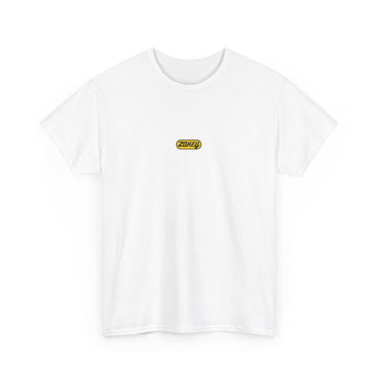 White & Yellow Logo Tee