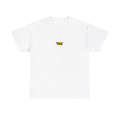 White & Yellow Logo Tee