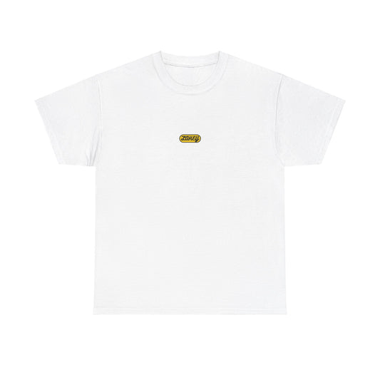 White & Yellow Logo Tee