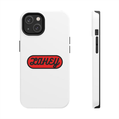 White & Red Lahey Phone Case