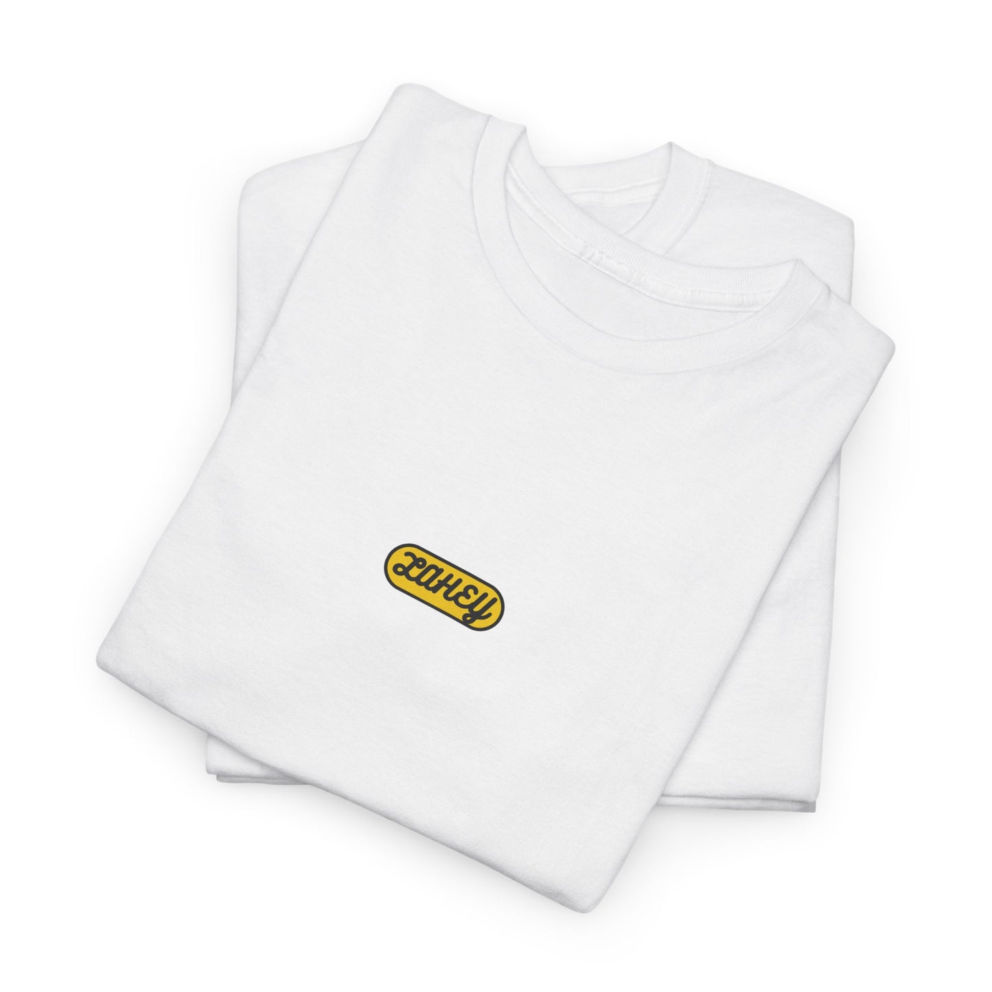 White & Yellow Logo Tee