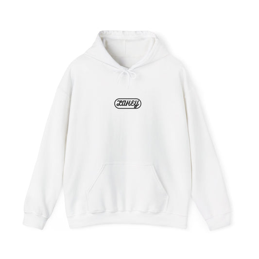 Basic White Logo Hoodie